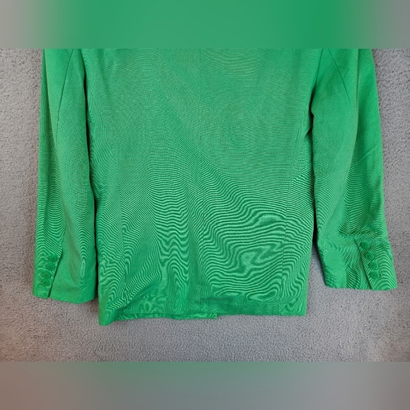 Farm Rio Womens Oversized Boyfriend Blazer Jacket Sz XXS Coat Bright Green - Picture 12 of 12